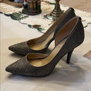 Michael Kors Black Glitter Heels